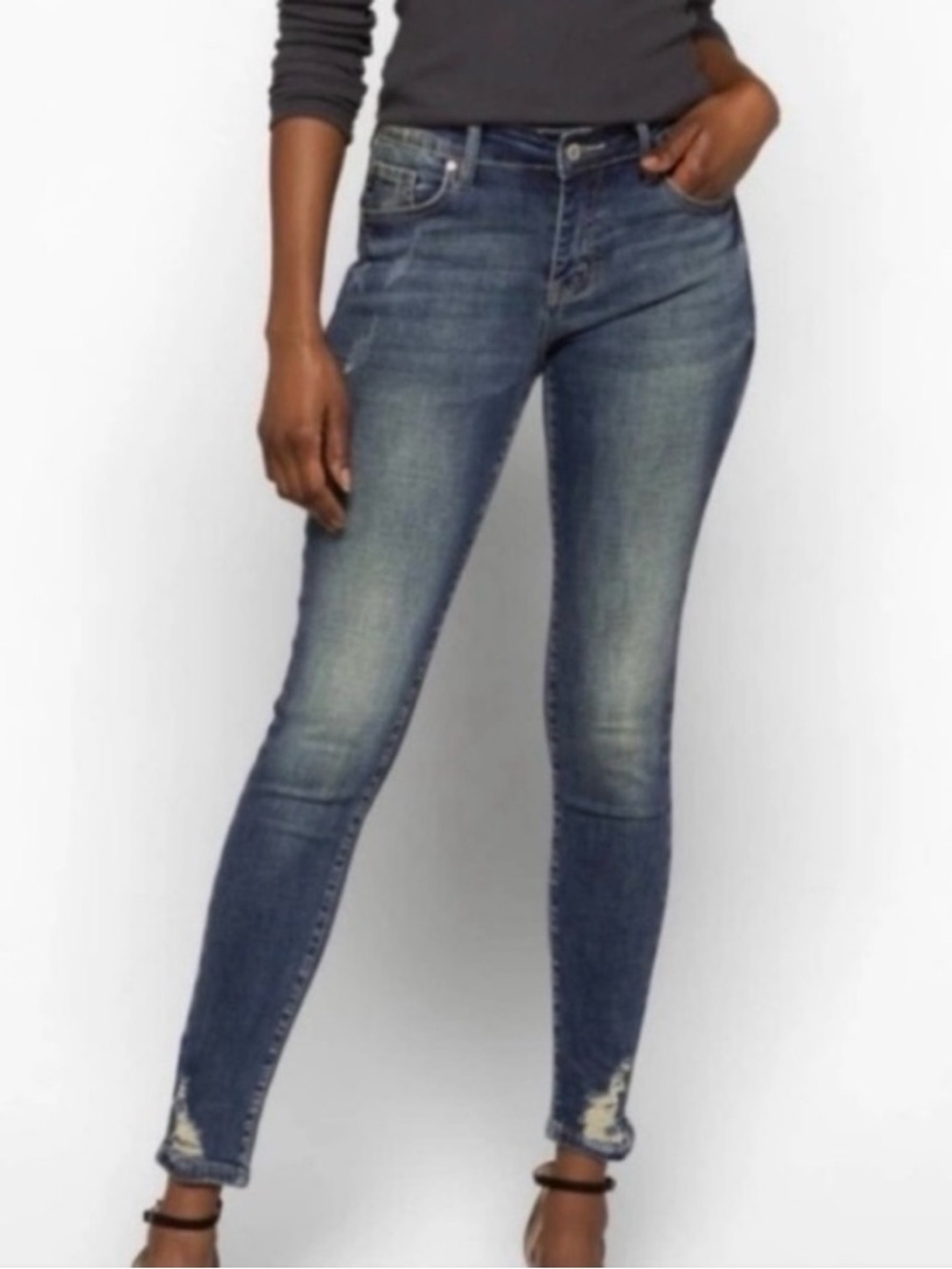 KanCan Kiri High Rise Skinny Jeans in Faded Blue Wash Sz 27
